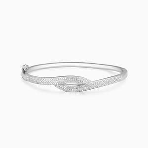 Acogedor en el amor Pulsera de cuentas de plata con circón Perla Diamante Regalo de fiesta de boda religioso de moda para mujeres - Product Image 5