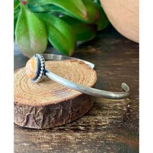 Tahe Spiny Oyster & Sterling Silver Cuff Bracelet-Fashion Jewelry - Product Image 4