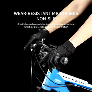 Vente en gros de gants de cyclisme doux et confortables pour tout le doigt Offre Spéciale gants de cyclisme pour l'équitation - Product Image 6