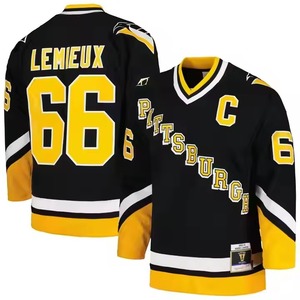 Maillots de hockey sublimés de haute qualité OEM design personnalisé broderie logo vêtements de hockey uniformes réversible maillot de style hockey sur glace - Product Image 4