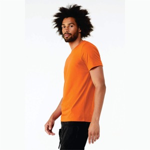 Camiseta CVC unisex naranja neón-Anillo peinado Airlume 52%-Algodón hilado, 48% Poly, 4,2 Oz, manga corta - Product Image 6