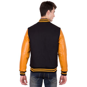 แจ็คเก็ตวาร์ซิตี้ผู้ชายดีไซน์ล่าสุดสำหรับฤดูหนาว สไตล์ลำลองแฟชั่นแบบเลตเตอร์แมน คอตั้ง วัสดุผ้าขนสัตว์ สินค้ามาใหม่ - Product Image 2