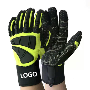 Venta caliente Guantes mecánicos de calidad superior Guantes de seguridad de poliéster con protección de mano de nailon de goma a precio razonable - Product Image 4