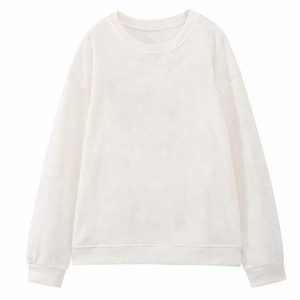 Cuello redondo 100% algodón diseño caliente OEM hecho a medida hombres 100% algodón liso sudadera con manga larga básicos sudaderas hombres - Product Image 5