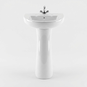 Lavabo Moderno con Pedestal Sany para Baño, Hospital o Apartamento - Product Image 1
