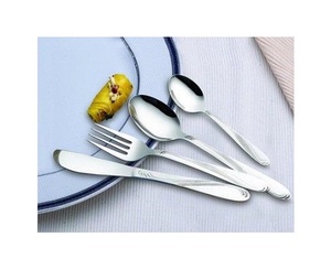 Utensilios de cocina Cubiertos Juego de cubiertos Vajilla Plata Acero inoxidable Regalo creativo Plata Personalizar Cubiertos de metal plateado - Product Image 5