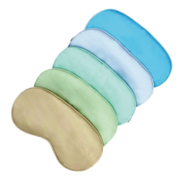 Masques de voyage en textile de maison en gros, avec sangle élastique réglable, en satin de soie doux, couleurs personnalisées, occultants, pour la méditation