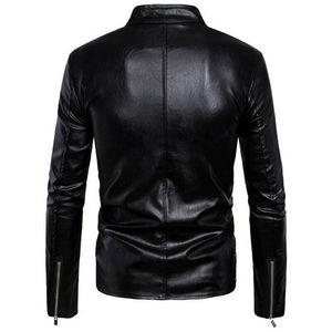 Chaqueta de cuero personalizada de alta calidad para hombre, moda 2025, informal, de cuero para hombre, delgada, personalizada, de piel de oveja, chaqueta de precio razonable para hombre - Product Image 2