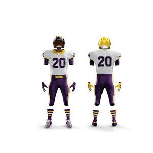 Uniformes de Fútbol Americano Personalizables de Calidad Profesional al por Mayor, Transpirables, con Impresión por Sublimación, Colores y Tallas Personalizadas - Product Image 4