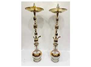 แจกันแก้วฮุคคาสามระดับทำจากทองเหลืองฟารีดาดีไซน์ดั้งเดิมงานตามสั่งสลักด้วยมือประสิทธิภาพสูง - Product Image 4