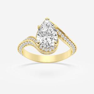 Pear Shaped Engagement <b>Ring</b> For <b>Women</b> - Product Image 2