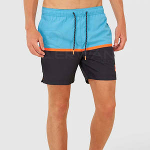 High Street Style Pantalones cortos de playa de algodón de color sólido para hombres para adultos para correr y Playa-Teñido liso - Product Image 1