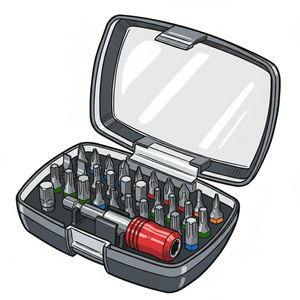 1/4"x 25 mmL 32pcs Bits <b>Set</b> with Color-Ring - Product Image 5