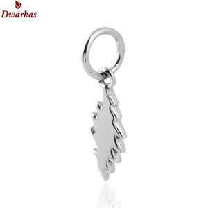 Style attrayant simple charme plaqué rhodium solide 925 argent sterling femmes luxe mode breloques accessoires - Product Image 2