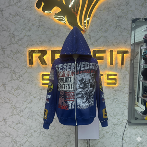 Préfet coupe sport édition la plus demandée sweat à capuche zippé bouffée imprimé fabriqué en usine sweats à capuche à bas prix hommes sweats à capuche - Product Image 1