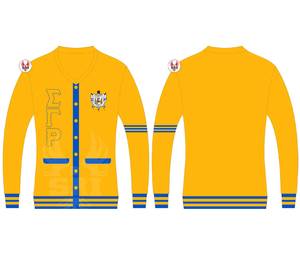 เสื้อคาร์ดิแกนไหมพรมแขนยาวคอวีติดกระดุม ดีไซน์สั่งทำพิเศษ ทรงปกติ น้ำหนักเบา อุ่นสบาย สำหรับผู้ชาย ยี่ห้อ Sigma Gamma Rho - Product Image 2