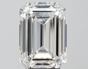 1ct Emerald Cut Lab Grown White F Color Diamond VVS2 Pureté certifiée IGI pour la fabrication de bijoux - Product Image 1