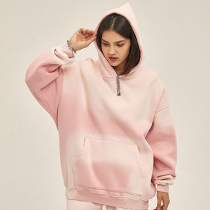 Alta calidad lavado de gran tamaño Sun Faded Pullover logotipo personalizado en blanco liso chándal con capucha hombres sudadera conjuntos - Product Image 4