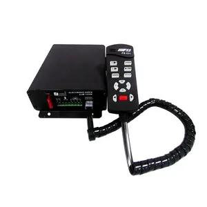 DC12V veya DC24V 200W watt araç sinyal ekipmanları güvenlik yangın alarmı elektronik siren amplifikatör hoparlör FS-880-200W