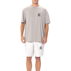 Custom Design Acid Wash <b>Shorts</b> Set Quick Dry Polyester Jogging Wear Summer Outdoor Activities OEM Service - Product Image 1