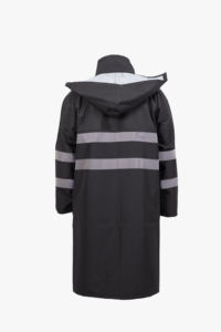 Imperméable unisexe léger, confortable, coupe-vent, avec bandes réfléchissantes, capuche pliable, trench-coat pour l'extérieur - Product Image 3
