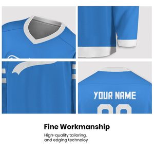 Camiseta de hockey sobre hielo del equipo de juego juvenil OEM, camiseta de hockey sobre hielo impresa por sublimación personalizada, camisetas transpirables fabricadas en Pakistán - Product Image 5