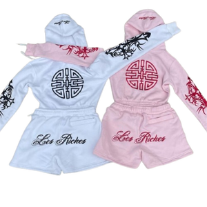 Sweat à capuche zippé en coton pur 100% de haute qualité, nouveau design brodé, style streetwear tendance, prix réduit, best-seller - Product Image 2