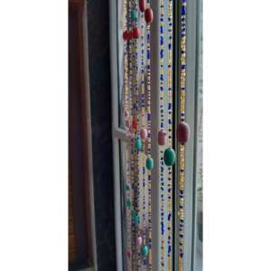 Bohemian-Style Hippy Hippie Glass Beaded Curtain Multicolour Bead Stands Gemstones for Doorways for Hanging Living <b>Room</b>/Bedroom - Product Image 5