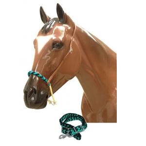 Brida de Cuero Genuino Ajustable para Caballo, Cabestro de Cuero Repujado, Cabestro de Cuero Anatómico para Caballo - Product Image 4