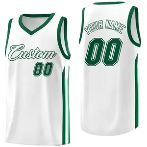 Green & White Color Quick Dry Basketball Training Wear Jersey Professional Basketball Jersey Manufacturer & Supplier