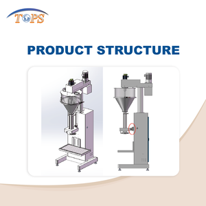 चाय पत्ती शैवाल के लिए आसान साफ-साफ ऑगर पाउडर भरने की मशीन - Product Image 4