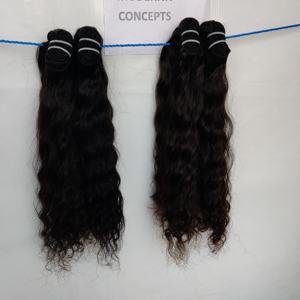 Vente en gros d'extensions de cheveux humains vierges indiens 100% à cuticules alignées faisceaux bouclés de vague profonde lâche noir brut non transformé pour les femmes - Product Image 5