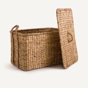 Large versatile water hyacinth <b>basket</b> Handmade Storage <b>Basket</b> Wholesale eco-friendly Made in Vietnam - Product Image 1