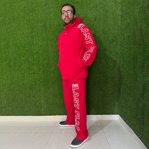 2026 High Quality Cotton/Polyester Unisex Plus Size Lightweight Premium 2-Piece Set Streetwear Printed Logo Winter Sweat Suits - Product Image 2