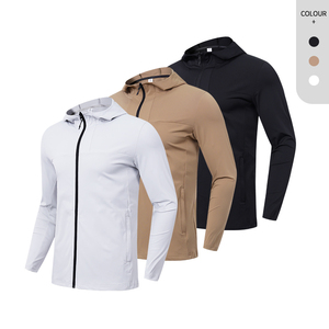 Vente chaude 76% Nylon 24% Spandex Manteau D'extérieur Avec Lettre De Mode Imprimé Personnalisé Coupe-Vent Veste Hommes - Product Image 5