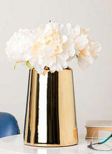 Mini vase à fleurs en métal décoratif de table, style fantaisie, design moderne, décoration de mariage avec personnalisation - Product Image 3