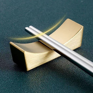 Good Quality Brass Chopsticks Rest Decor Dining Decoration Table Setting Home <b>Hotel</b> and <b>Restaurant</b> <b>Supplies</b> - Product Image 4