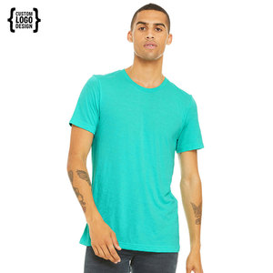 Premium 180g algodón Tri-Blend Camiseta de cuello redondo para hombre transpirable - Product Image 6