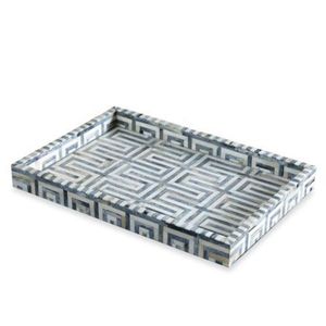 Plateau à serpillière moderne adapté au style de maison minimaliste et à l'affichage d'accentuation élégante avec texture perlée - Product Image 3