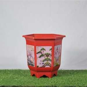 Pot de fleurs hexagonal haut - Beau et traditionnel - Product Image 2