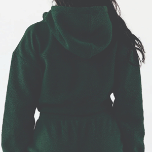 Service ODM sur mesure pour survêtements d'hiver pour femmes, sweat-shirt surdimensionné, pantalon ample, ensemble de survêtement 2 pièces en coton biologique 100% - Product Image 6