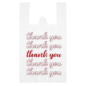 Sac en plastique personnalisé de T-shirt de LDPE avec l'emballage de poignée de gilet d'impression d'héliogravure au Viet Nam à bon prix - Product Image 3