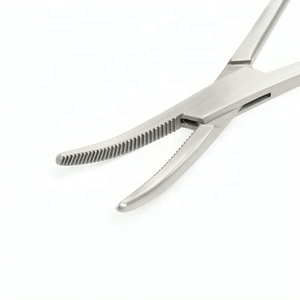 Pinzas Hemostáticas Veterinarias Reutilizables Ajustables de Acero Inoxidable con Certificación CE para Operaciones de Cirugía Animal - Product Image 3