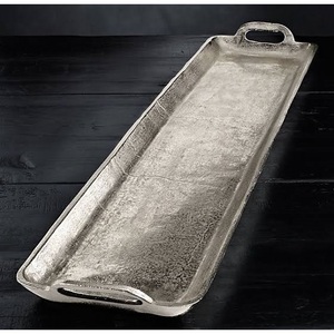 ถาดชามทรงใบไม้ขนาดใหญ่พร้อมลายนูน,ถาดเสิร์ฟชามสลัดพร้อมโต๊ะชุบทองสำหรับตกแต่ง - Product Image 2