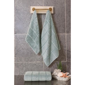 Serviette de bain carrée en micro-coton Varol 90x150cm, tissée pour un usage domestique - Product Image 4