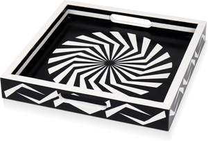 Bandeja para servir desayuno con incrustaciones de resina Rectangular de alta calidad hecha a mano para Hotel o uso doméstico mayorista directo - Product Image 4