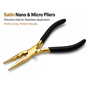 Professional Hair <b>Extension</b> Pliers <b>Micro</b> Ring Nano Bead Crimping Tool Non Slip Grip Salon DIY Styling Tool - Product Image 2