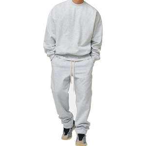 Ensemble de survêtement deux pièces personnalisé pour homme, style vintage, avec sweat à capuche et pantalon de jogging, délavé à l'acide et effet soleil, imprimé DTG, OEM 2025 - Product Image 1