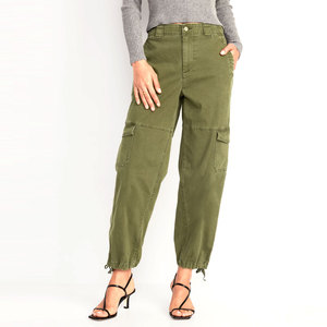 Custom <b>Women</b> Solid Straight Loose Fit <b>Cargo</b> Trousers Wholesale Fashion High Quality <b>Baggy</b> 6 Pockets <b>Cargo</b> <b>Pants</b> Ronpex - Product Image 1