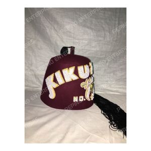 Vente en gros de chapeaux Shriner de Fès Chapeau en feutre de laine Casquette de Fès personnalisée 100% Laine brodée à la main Shriners Fez 5-8 jours Adultes - Product Image 3